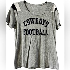 Cowboys Football Grey Graphic Tee